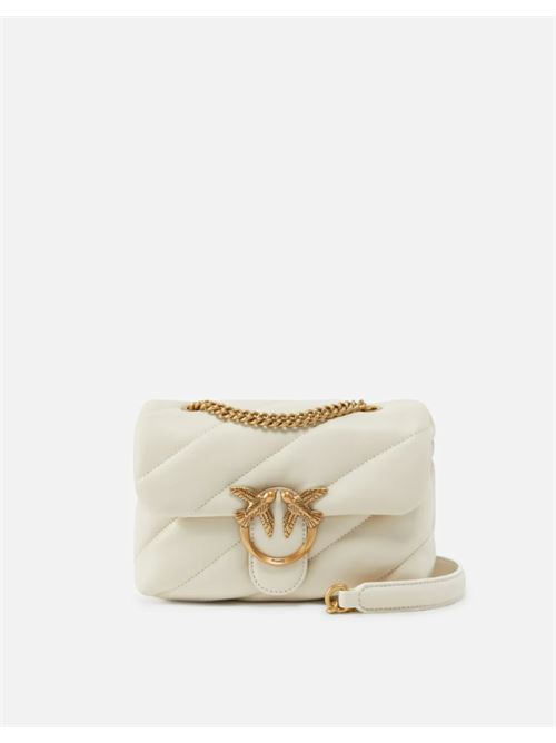 LOVE PUFF MINI PINKO | 100039.A0F2Z14Q BIANCO SETA-AN.GOLD
